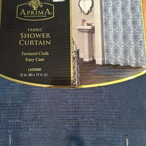 Arima Navy Blue Shower Curtain NEW